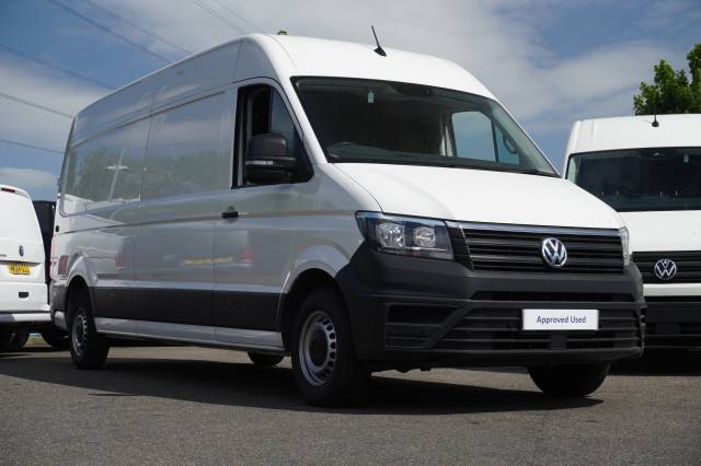 Volkswagen Crafter 2.0 CR35 TDI 140PS High Roof Van Trendline LWB Panel Van Diesel Candy white