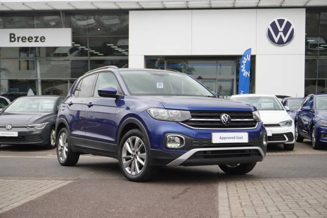 Volkswagen T-cross 1.0 TSI 110 DSG Active Hatchback Petrol Reef Blue