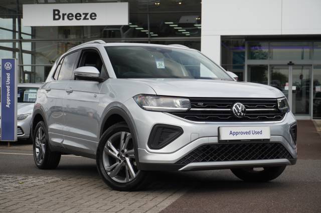 Volkswagen T-cross 1.0 TSI 115 DSG R-Line Hatchback Petrol Reflex Silver