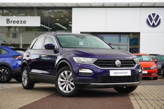 Volkswagen T-Roc 1.0 TSI SE Hatchback Petrol Atlantic Blue