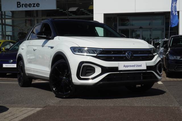 Volkswagen T-Roc 1.5 TSI DSG R-Line Hatchback Petrol Pure White / Black