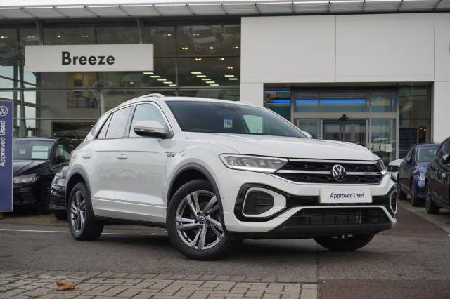 Volkswagen T-Roc 1.5 TSI DSG R-Line Hatchback Petrol Pure white