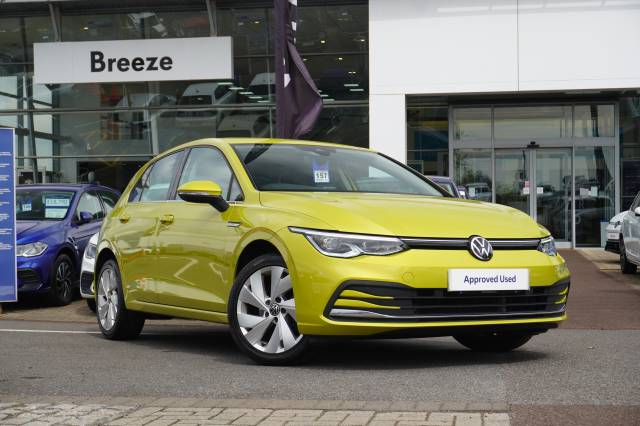 Volkswagen Golf 1.5 TSI Style Hatchback Petrol Lime Yellow