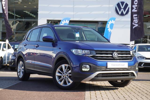 Volkswagen T-cross 1.0 TSI SE Hatchback Petrol Reef Blue