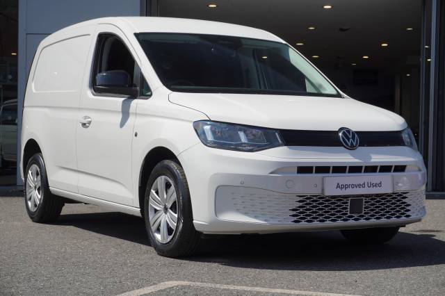 Volkswagen Caddy 2.0 C20 TDI 122PS Van DSG Tech Pack Commerce Plus SWB Panel Van Diesel Candy white
