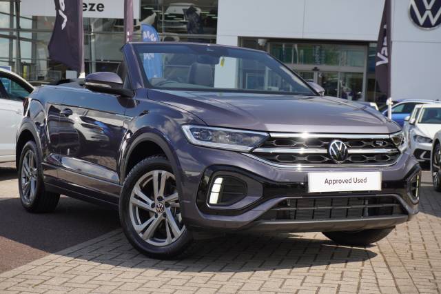 Volkswagen T-Roc 1.5 TSI R-Line Convertible Petrol Smokey Grey Black