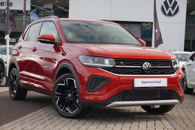 Volkswagen T-cross 1.0 TSI 115 DSG R-Line Hatchback Petrol Kings Red Premium