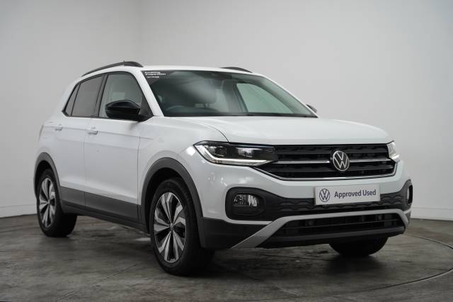 Volkswagen T-cross 1.0 TSI 110 DSG Black Edition Hatchback Petrol Pure white