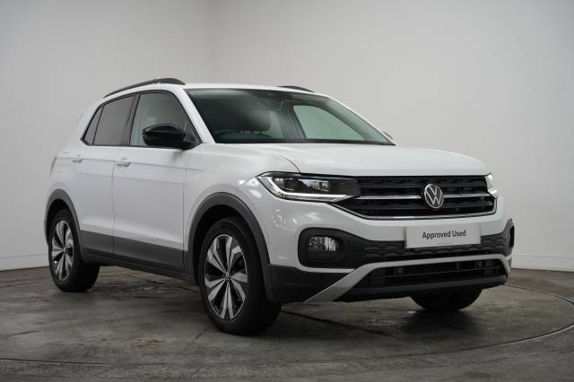 Volkswagen T-cross 1.0 TSI 110 DSG Black Edition Hatchback Petrol Pure white