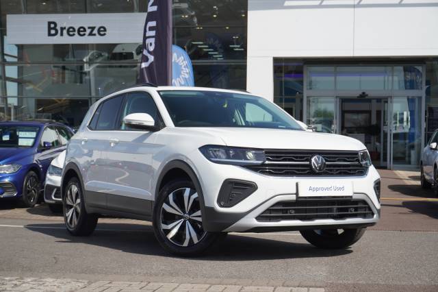 Volkswagen T-cross 1.0 TSI Match Hatchback Petrol Pure white