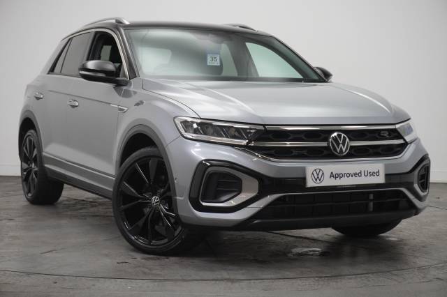 Volkswagen T-Roc 1.5 TSI DSG R-Line Hatchback Petrol Pyrite Silver                  Black