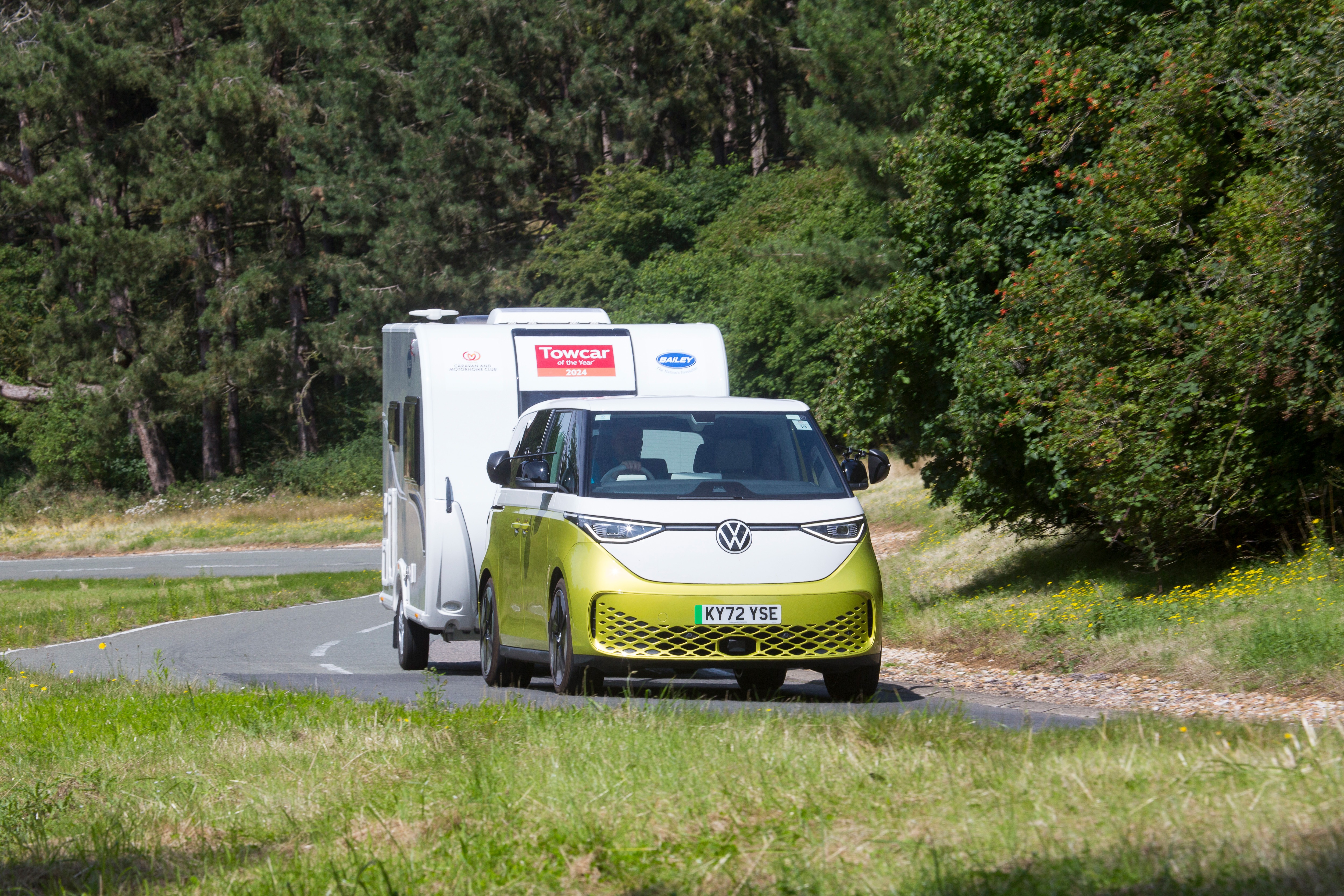 Volkswagen Commercial Vehicles scoops two awards at the Caravan and Motorhome Club Towcar of the year 2024 Competition.