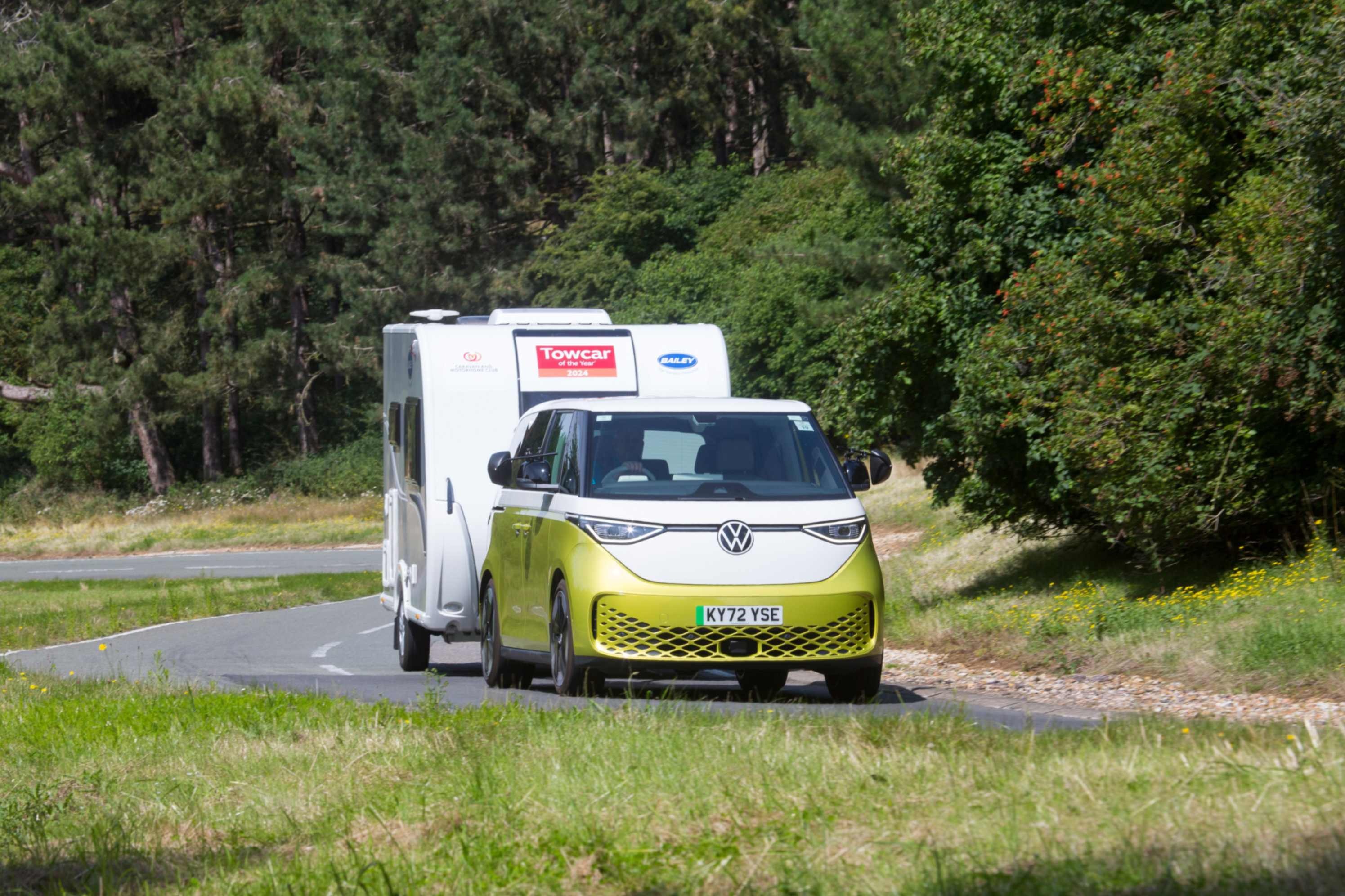 Volkswagen Commercial Vehicles scoops two awards at the Caravan and Motorhome Club Towcar of the year 2024 Competition.