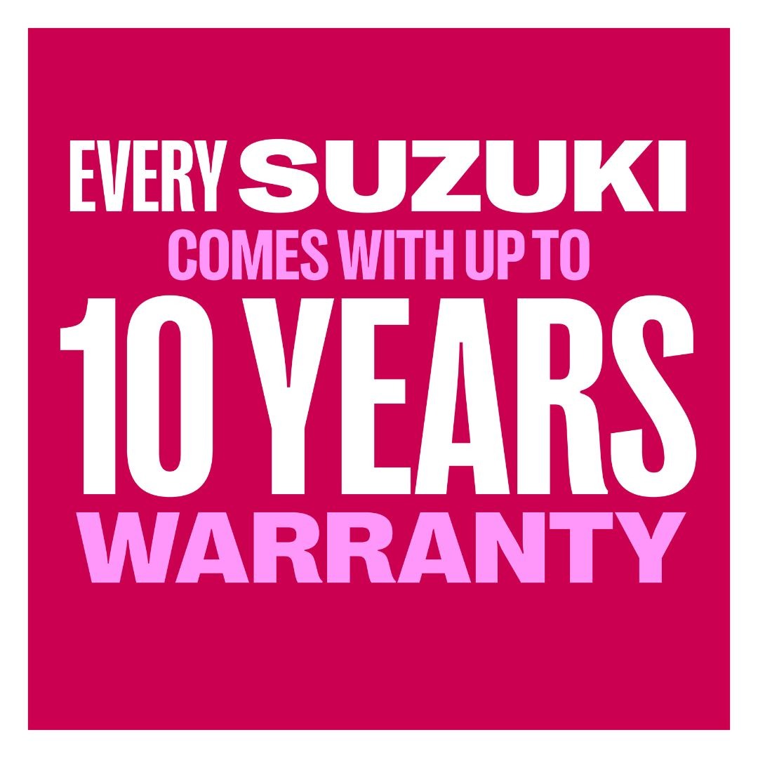 Suzuki Up To 10 Years Warranty