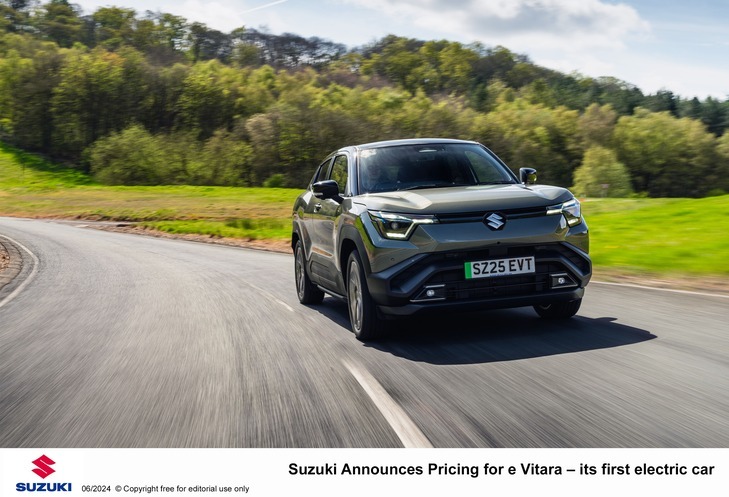 Suzuki announces pricing for e Vitara – its first electric car